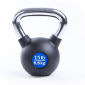 Entrenamiento de quemadura de grasa caucho revestido de hierro fundido Kettlebell para la mujer